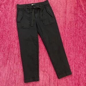 Vince Cropped Ankle Utility Pants Black Size 10